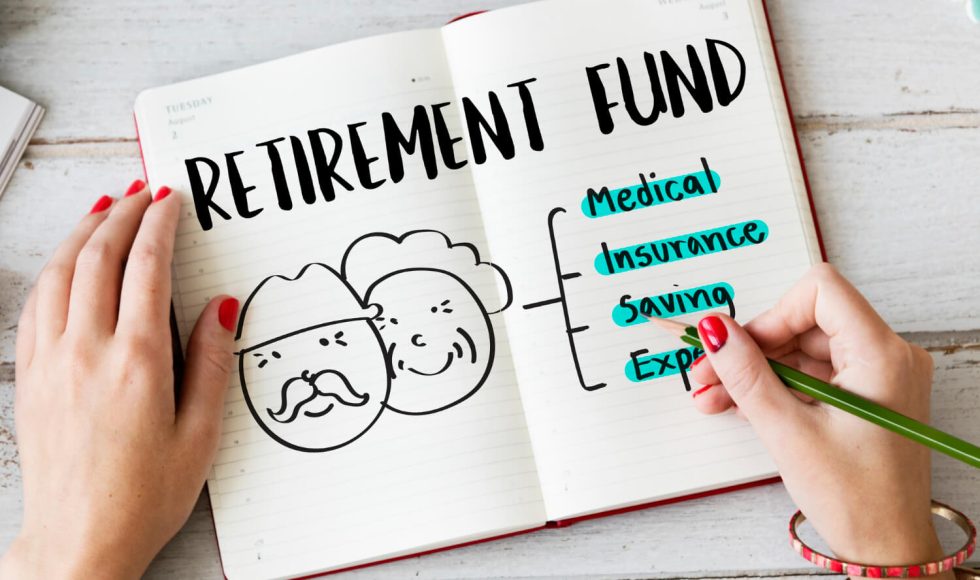 a retirement fund budget plan written on a paper